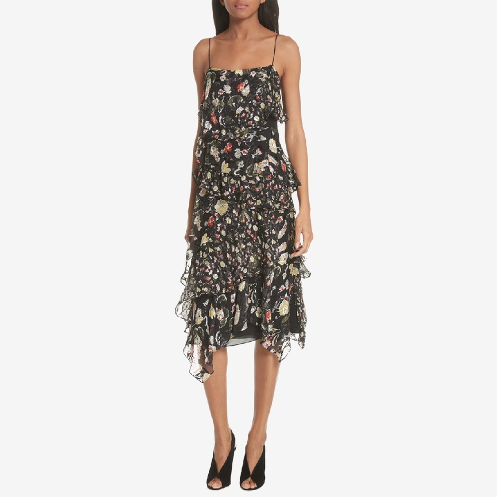 Grey by Jason Wu Floral Midi Dress Size 0